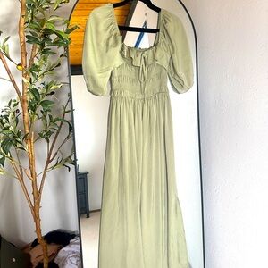 Forever21 Green Sage Midi Dress